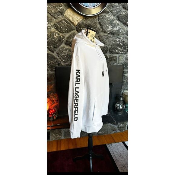 Karl Lagerfeld Logo Pullover Hoodie XXL NWT - Picture 2 of 13